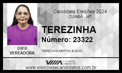 Candidato TEREZINHA 2024 - CUIABÁ - Eleições