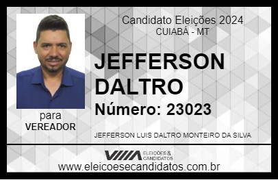 Candidato JEFFERSON DALTRO 2024 - CUIABÁ - Eleições