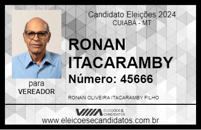 Candidato RONAN ITACARAMBY 2024 - CUIABÁ - Eleições