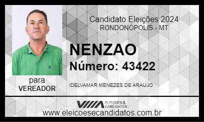 Candidato NENZAO 2024 - RONDONÓPOLIS - Eleições