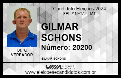 Candidato GILMAR SCHONS 2024 - FELIZ NATAL - Eleições