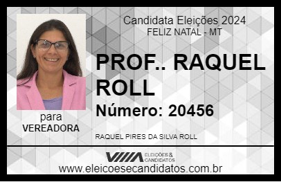 Candidato PROF.. RAQUEL ROLL 2024 - FELIZ NATAL - Eleições