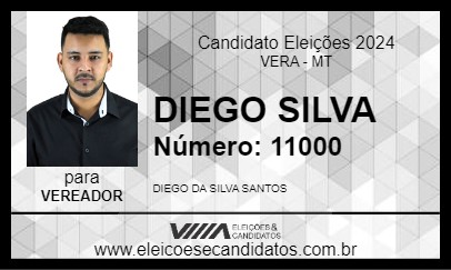 Candidato DIEGO SILVA 2024 - VERA - Eleições