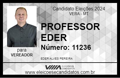 Candidato PROFESSOR EDER 2024 - VERA - Eleições