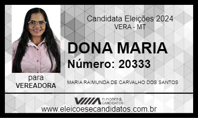 Candidato DONA MARIA 2024 - VERA - Eleições