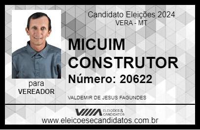 Candidato MICUIM CONSTRUTOR 2024 - VERA - Eleições