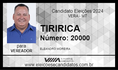 Candidato TIRIRICA 2024 - VERA - Eleições