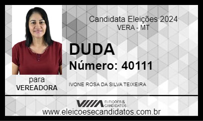 Candidato DUDA 2024 - VERA - Eleições