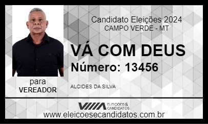 Candidato VÁ COM DEUS 2024 - CAMPO VERDE - Eleições