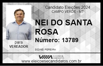 Candidato NEI DO SANTA ROSA 2024 - CAMPO VERDE - Eleições