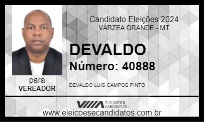 Candidato DEVALDO 2024 - VÁRZEA GRANDE - Eleições