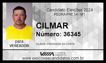 Candidato CILMAR 2024 - PEDRA PRETA - Eleições