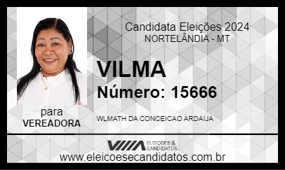 Candidato VILMA 2024 - NORTELÂNDIA - Eleições