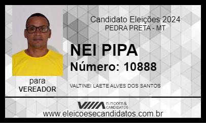 Candidato NEI PIPA 2024 - PEDRA PRETA - Eleições