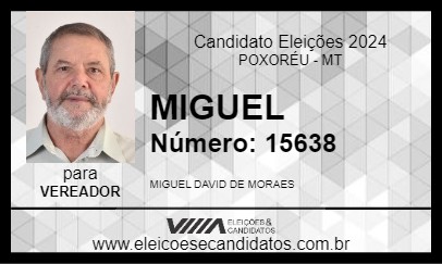 Candidato MIGUEL 2024 - POXORÉU - Eleições