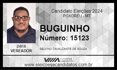 Candidato BUGUINHO 2024 - POXORÉU - Eleições