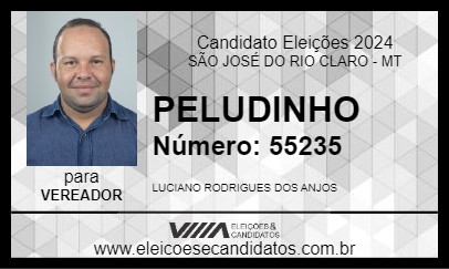 Candidato PELUDINHO 2024 - SÃO JOSÉ DO RIO CLARO - Eleições