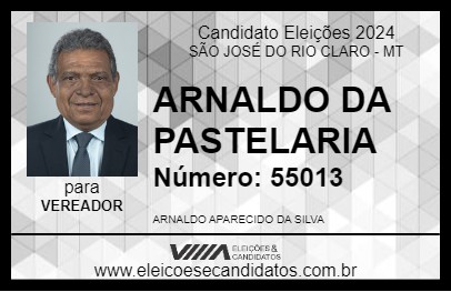 Candidato ARNALDO DA PASTELARIA 2024 - SÃO JOSÉ DO RIO CLARO - Eleições