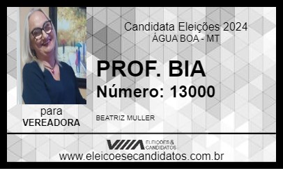 Candidato PROF. BIA 2024 - ÁGUA BOA - Eleições