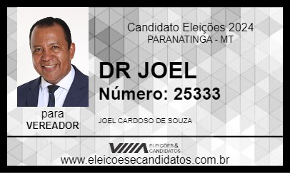 Candidato DR JOEL 2024 - PARANATINGA - Eleições