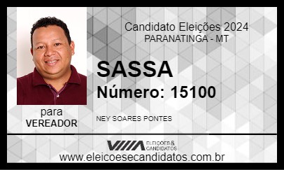 Candidato SASSA 2024 - PARANATINGA - Eleições