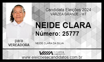 Candidato NEIDE CLARA 2024 - VÁRZEA GRANDE - Eleições