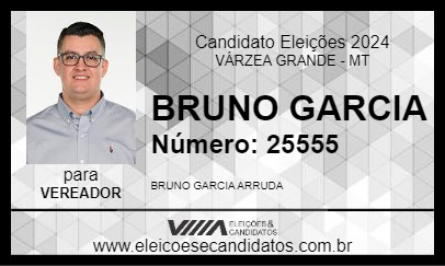 Candidato BRUNO GARCIA 2024 - VÁRZEA GRANDE - Eleições