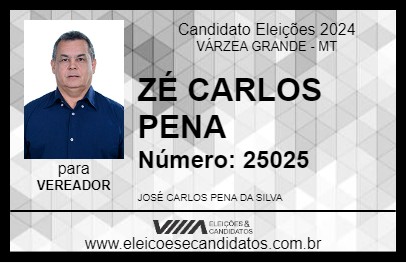 Candidato ZÉ CARLOS PENA 2024 - VÁRZEA GRANDE - Eleições