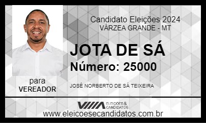 Candidato JOTA DE SÁ 2024 - VÁRZEA GRANDE - Eleições