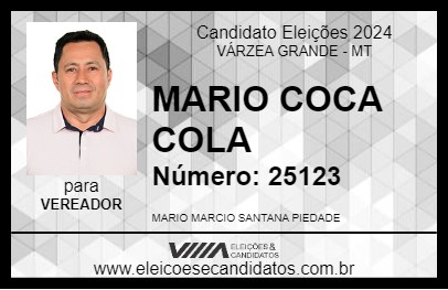 Candidato MARIO COCA COLA 2024 - VÁRZEA GRANDE - Eleições