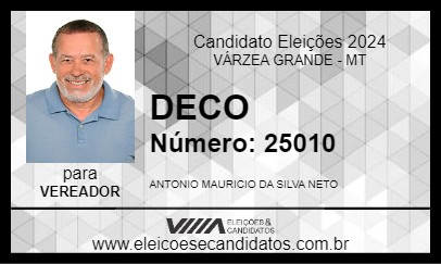 Candidato DECO 2024 - VÁRZEA GRANDE - Eleições