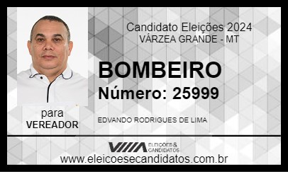 Candidato BOMBEIRO 2024 - VÁRZEA GRANDE - Eleições