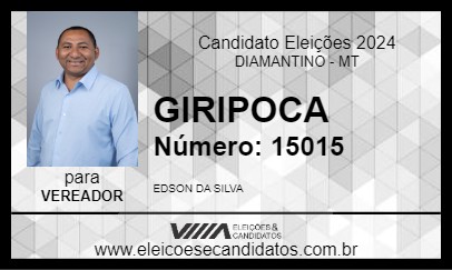 Candidato GIRIPOCA 2024 - DIAMANTINO - Eleições