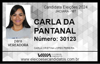 Candidato CARLA DA PANTANAL 2024 - JACIARA - Eleições