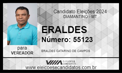 Candidato ERALDES 2024 - DIAMANTINO - Eleições