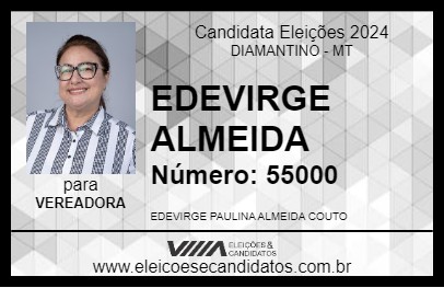 Candidato EDEVIRGE ALMEIDA 2024 - DIAMANTINO - Eleições