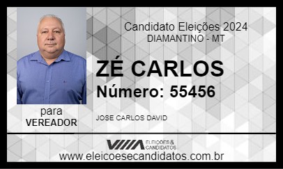 Candidato ZÉ CARLOS 2024 - DIAMANTINO - Eleições