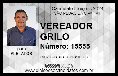 Candidato EMERSON BRASILEIRO 2024 - SÃO PEDRO DA CIPA - Eleições