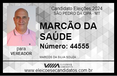 Candidato MARCÃO DA SAÚDE 2024 - SÃO PEDRO DA CIPA - Eleições