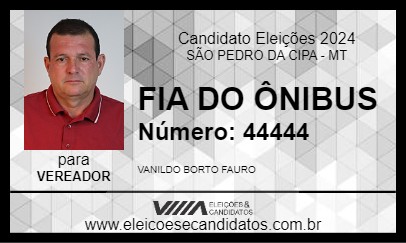 Candidato FIA DO ÔNIBUS 2024 - SÃO PEDRO DA CIPA - Eleições