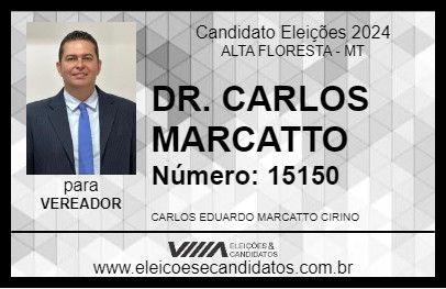 Candidato DR. CARLOS MARCATTO 2024 - ALTA FLORESTA - Eleições