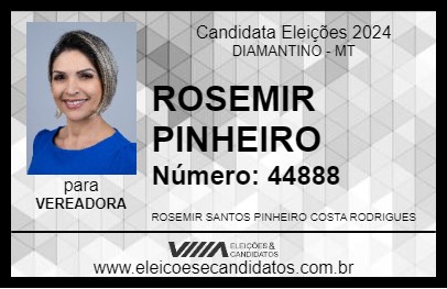 Candidato ROSEMIR PINHEIRO 2024 - DIAMANTINO - Eleições