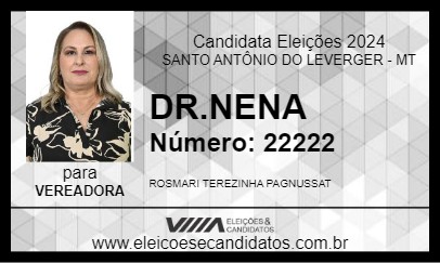 Candidato ROSMARI PAGNUSSAT (DR.NENA) 2024 - SANTO ANTÔNIO DO LEVERGER - Eleições