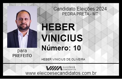 Candidato HEBER VINICIUS 2024 - PEDRA PRETA - Eleições