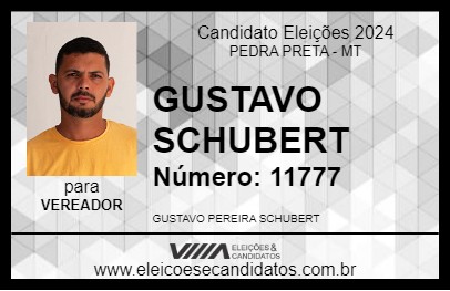 Candidato GUSTAVO SCHUBERT 2024 - PEDRA PRETA - Eleições