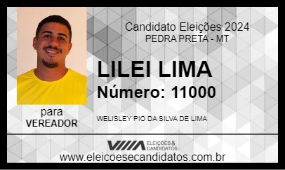 Candidato LILEI LIMA 2024 - PEDRA PRETA - Eleições