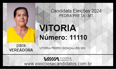 Candidato VITORIA 2024 - PEDRA PRETA - Eleições