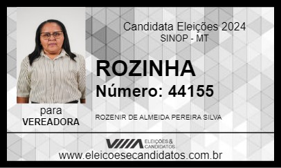 Candidato ROZINHA 2024 - SINOP - Eleições