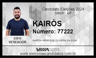 Candidato KAIRÓS 2024 - SINOP - Eleições