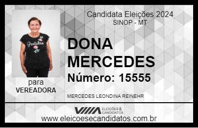 Candidato DONA MERCEDES 2024 - SINOP - Eleições